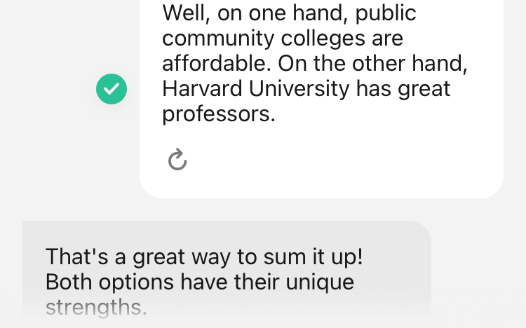 AI英会話アプリ「スピーク」-レッスン画面